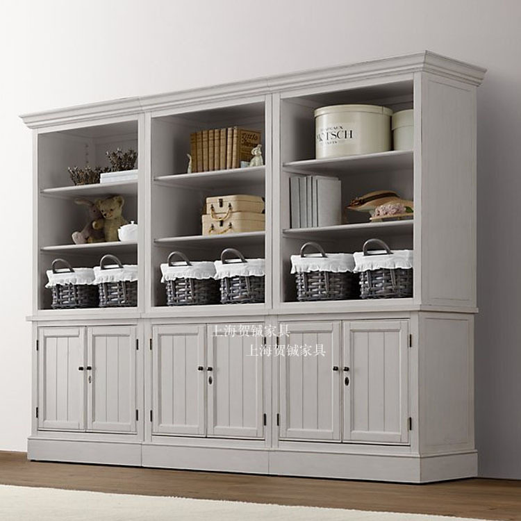 美式全实木书柜书架书橱自由组合书柜橡木储物柜置物柜简约收纳柜,淘宝优惠券,粉丝福利购,淘宝优惠卷