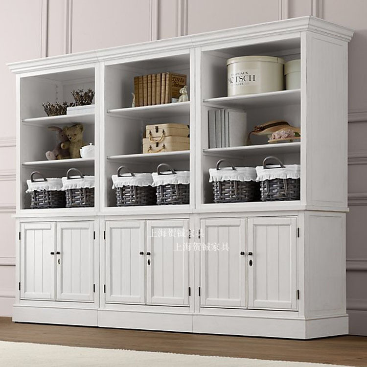 美式全实木书柜书架书橱自由组合书柜橡木储物柜置物柜简约收纳柜,淘宝优惠券,粉丝福利购,淘宝优惠卷