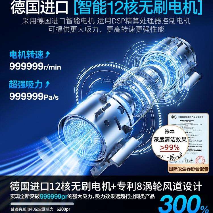 车载吸尘器车用无线充电汽车家用大吸力功率超强小型手持迷你车内 - 图0