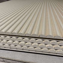 Outer semicircle m type 15mm thick outer semicircle 3 cm wave plate Decorative Density plate PVC solid wood customizable spot