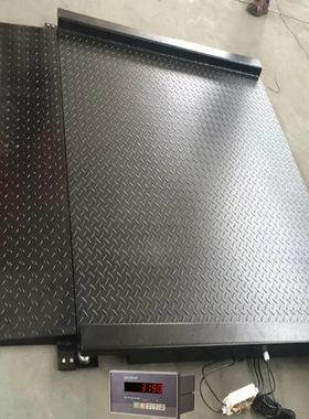 1200X1200mm带引坡一体电子地磅3吨单斜坡平台秤2.5t低台面磅秤