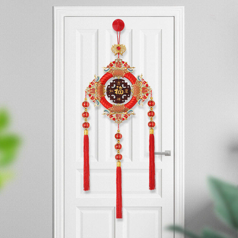 【包邮】春节装饰桃木中国结新居挂饰玄关福字挂件新年装饰用品,淘宝优惠券,粉丝福利购,淘宝优惠卷