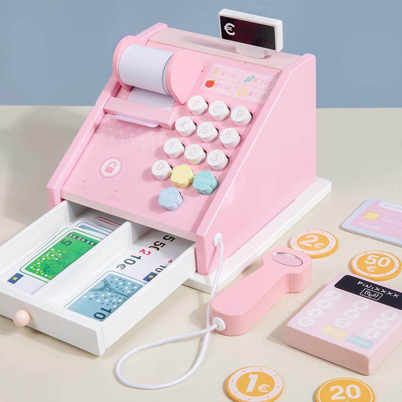 儿童超市早教仿真收银台玩具宝宝验钞数字生活认知木制过家家迷你,淘宝优惠券,粉丝福利购,淘宝优惠卷