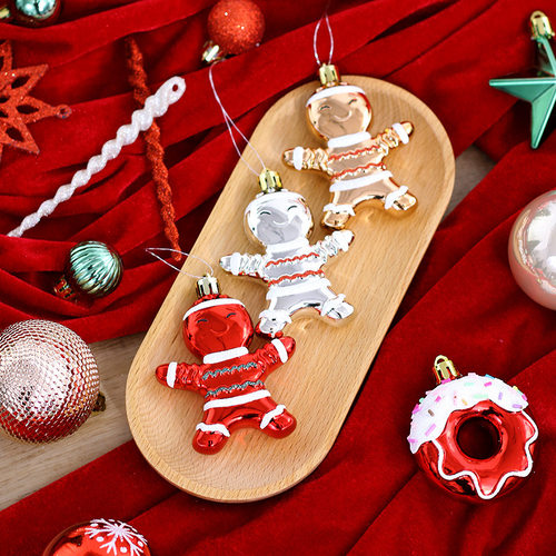 圣诞球圣诞树挂件圣诞节装饰品装饰球大号挂饰套装植绒礼盒红色白 - 图3