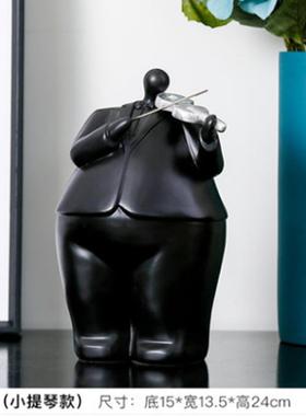 创意可爱乐队卡通人物摆件家居饰品书房儿童房办公桌面小摆件雕像