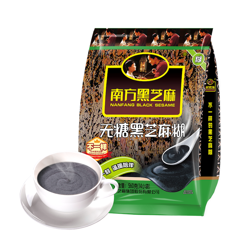 南方黑芝麻糊无糖芝麻糊独立包装中老年人冲泡早餐即食饱腹芝麻糊