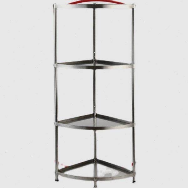Multi-layer kitchen pot rack stainless steel storage rack 120 triangle corner rack rack corner storage crane