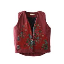 Cottton and linen womens ethnic style patchwork printed