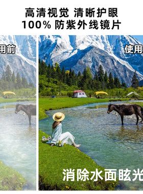 德国进口偏光墨镜夹片近视眼镜专