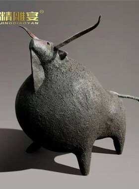 定制大型玻璃钢仿铜动物雕像户外园林传J统工艺品雕塑城市景观铜