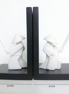 创意摆件中式武士侠客桌面树脂工艺D品摆件家用博古架茶室装饰摆