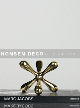 现代金色树脂创意艺术摆件家w居样板房间办公楼软装饰品售楼处摆