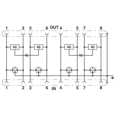 D-LAN-CAT.5-HC - 2800763菲尼克斯RJ45电涌保护器 - 图0