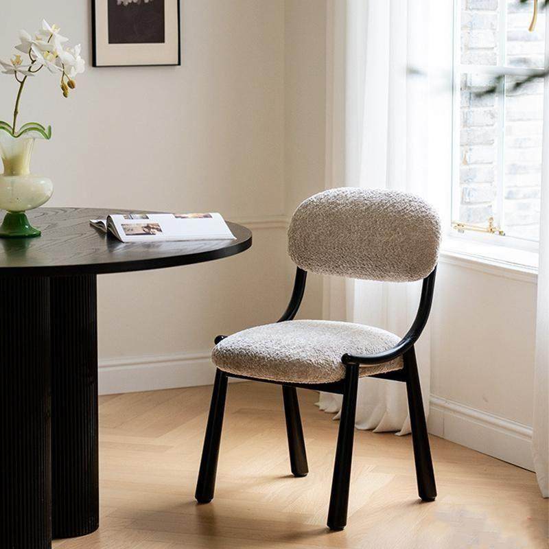 中古小羊肖恩椅子法式网红家用现代设计师北欧靠背椅子餐厅简约,淘宝优惠券,粉丝福利购,淘宝优惠卷
