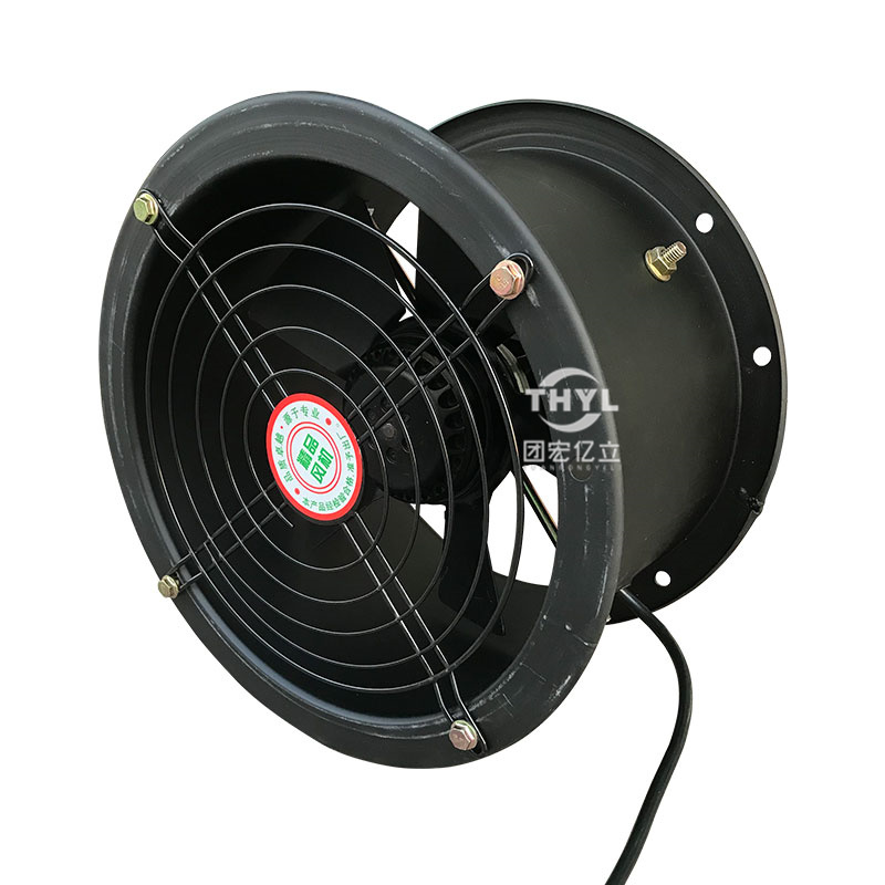 圆筒式YWF250-2E/2D/4E/4D外转子轴流风机220V管道静音抽风机380V - 图1