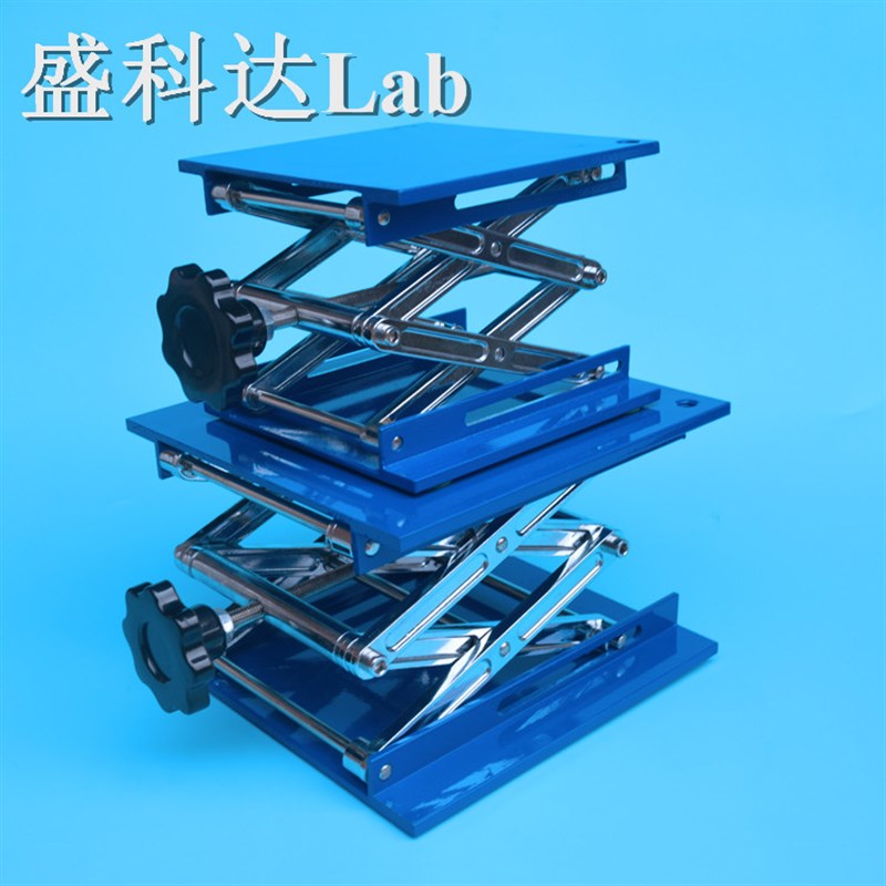 不锈钢升降台 铝氧化升降台 小型手动平台 微型升降平台 实验室用 - 图0