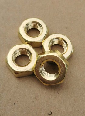 195pcs/盒 黄铜六角螺母M2/2.5/3/4/5/6/8/10铜制螺丝帽盒装