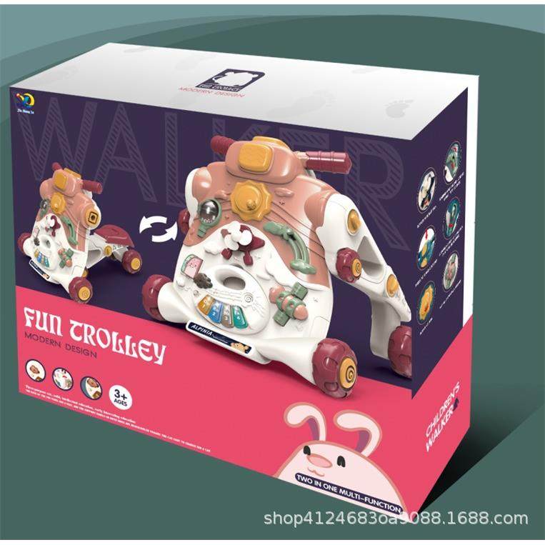 乐趣助步车红色宝宝多功能可变形卡通手推车滑行滑步童车,淘宝优惠券,粉丝福利购,淘宝优惠卷