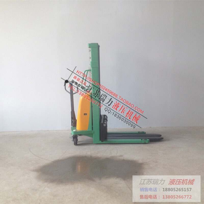 1吨/2吨液压半电动叉车升高车装卸车电瓶/直插电动叉车电动堆高机,淘宝优惠券,粉丝福利购,淘宝优惠卷