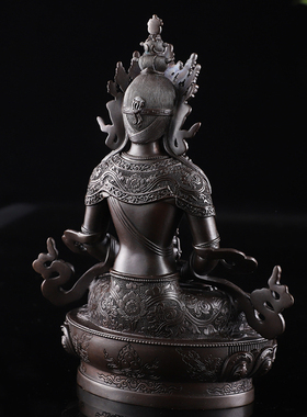 现货速发藏传纯铜长寿佛佛像做古色长寿佛家用居家供奉摆件寸5
