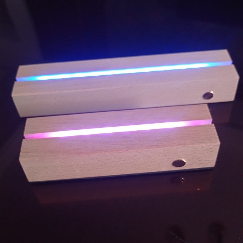 七彩灯光底座锤子画定制网红玻璃画片实木底座发光桌面装饰摆件,淘宝优惠券,粉丝福利购,淘宝优惠卷