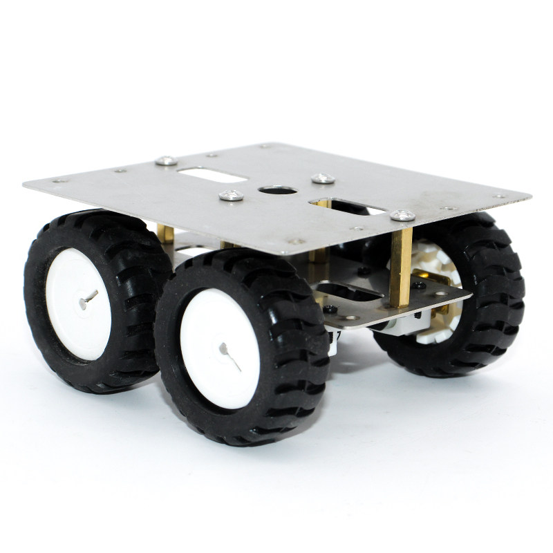 不锈钢N20智能小车套装diy机器人巡线金属小车模型创客编程减速 - 图3