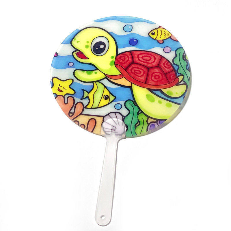 古风扇子儿童手工美术手绘画扇涂鸦空白咕咔手帐贴纸扇子加密发货,淘宝优惠券,粉丝福利购,淘宝优惠卷