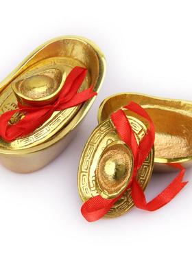 开盖铜元宝摆件铜元宝铜元宝开盖聚宝盆摆件客厅办公室工艺礼品摆