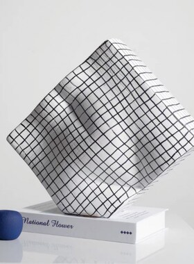 创意手绘网格几何立方体摆件现代简约样板房客厅斗柜桌面装饰摆设