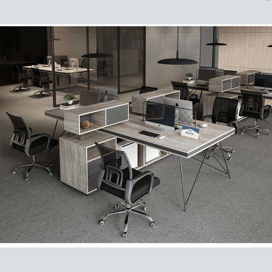 职员办公桌椅电脑组合财务员工位46人卡位简约工业屏风办公家具,淘宝优惠券,粉丝福利购,淘宝优惠卷