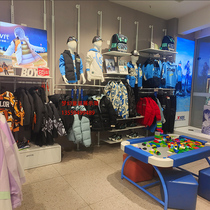 Childrens clothes shop Show shelves outdoor sports display shelves Mens and womens clothing shelves Lowered Show Shelves Lock wall shelves