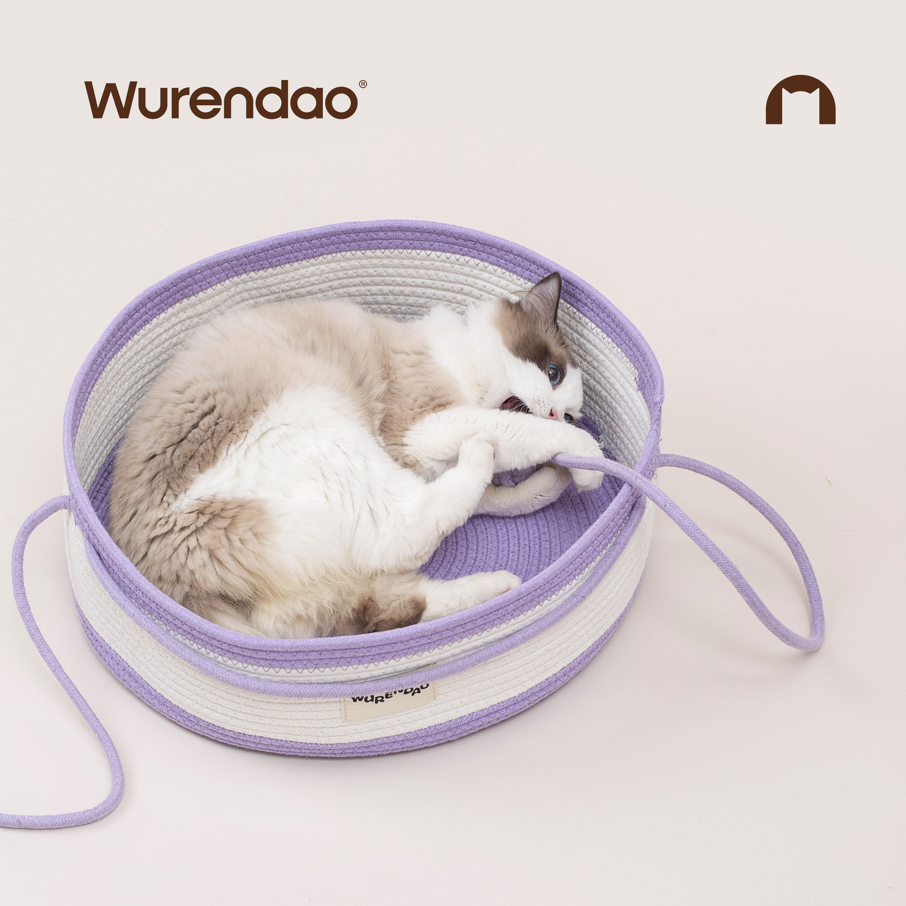 WURENDAO猫窝四季通用猫咪窝网红猫抓板大尺寸猫垫子棉绳猫窝,淘宝优惠券,粉丝福利购,淘宝优惠卷