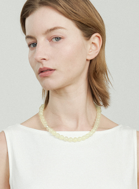 LOOM原点回响串珠项链手链Moss天然岫玉哑光S925银度假风设计春季