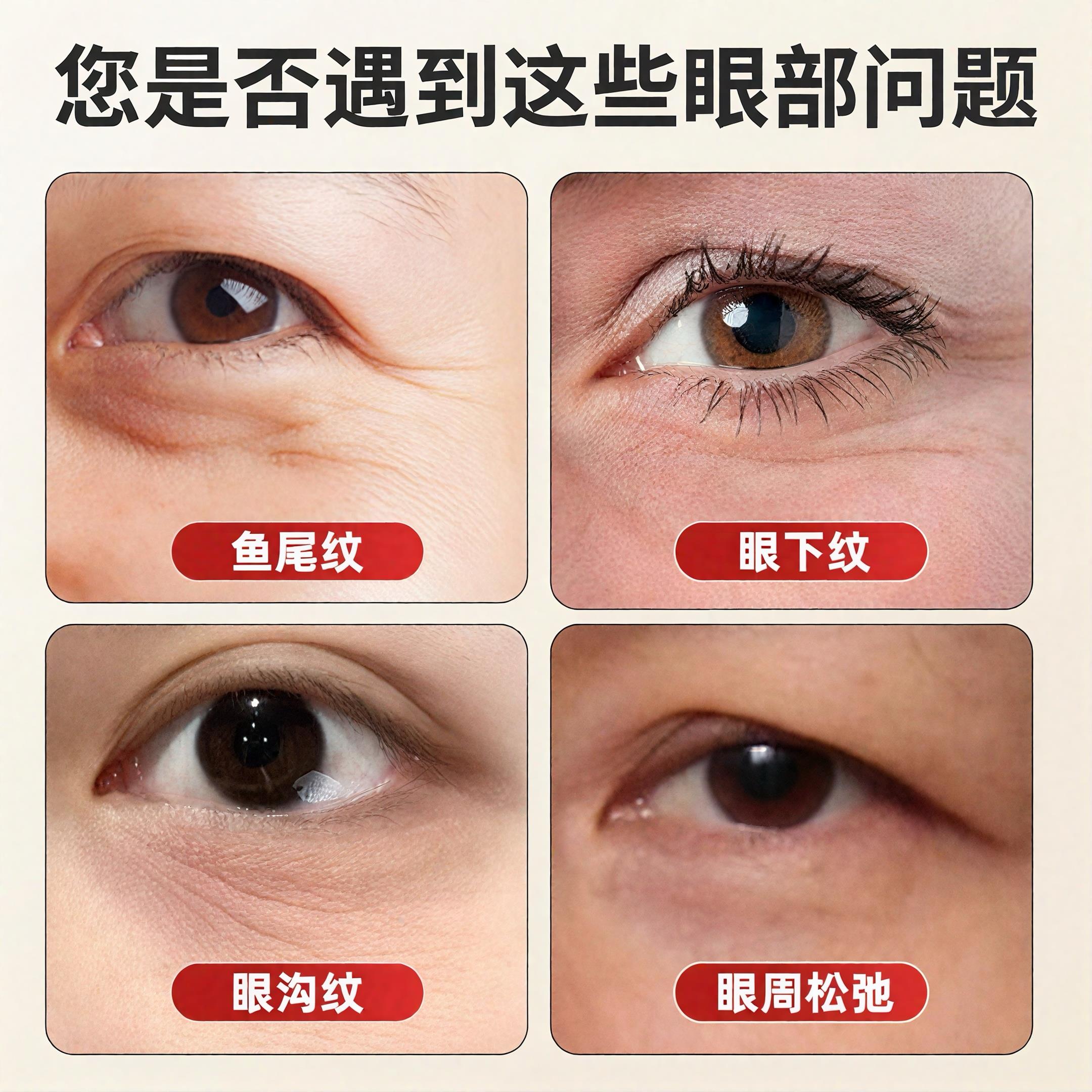 小莲蓬眼部按摩器黄铜面部按摩棒天然木双头拨筋点穴位男女通用