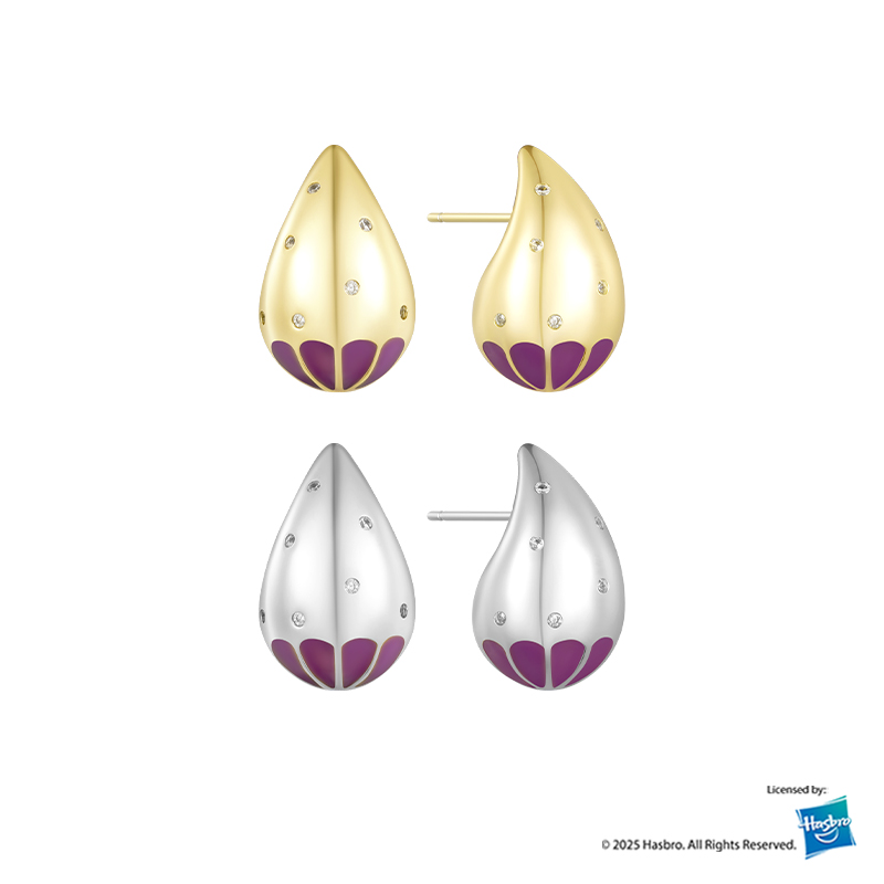 桑蕾小马宝莉联名魔法城堡糖梨耳钉首都坎特洛特城夜幕 - 图3