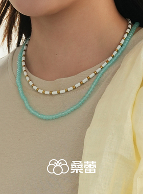 桑蕾汽水泡泡串珠项链女时尚小众设计百搭潮流2026年新品爆款