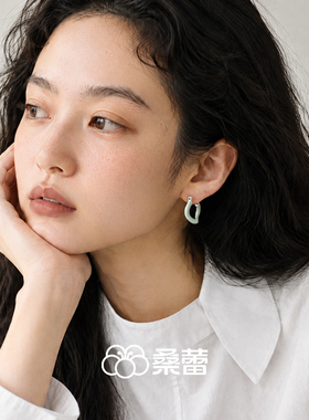 桑蕾扭扭糖耳扣耳钉女时尚小众设计原创高级感气质耳环2026年新款