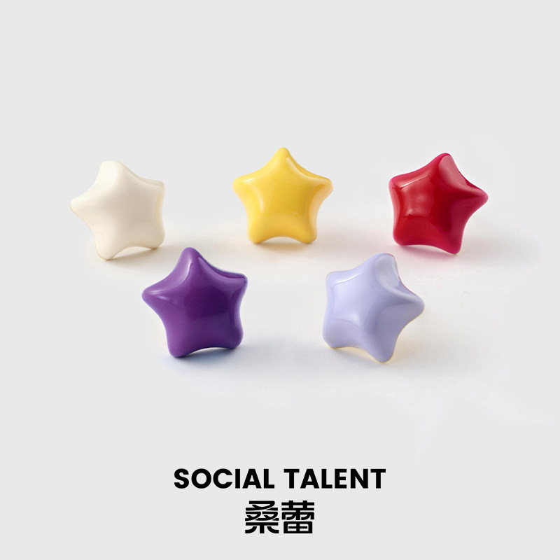 【所有女生直播间】桑蕾大波波球小波波球小糖星耳钉耳饰女