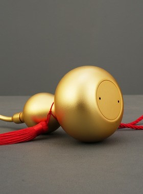 铜葫芦全黄铜摆件工艺品开盖空心补角家招财办公室店X铺桌面铜摆