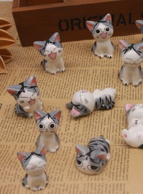 陶瓷猫咪起f司猫摆件日式可爱精致创意治愈系生日礼物送女生卖萌