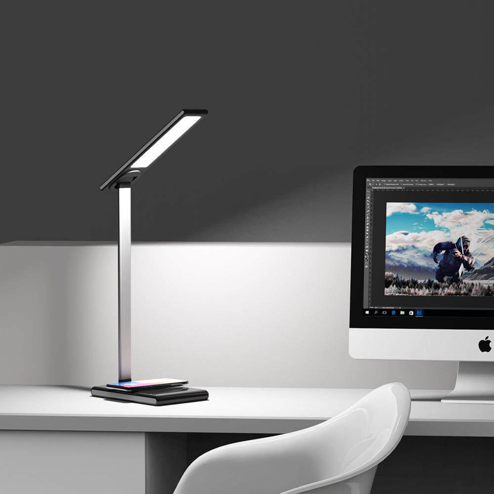 LED护眼学习台灯可充电插电学生宿舍阅读灯超亮可便携式折叠国AA - 图2