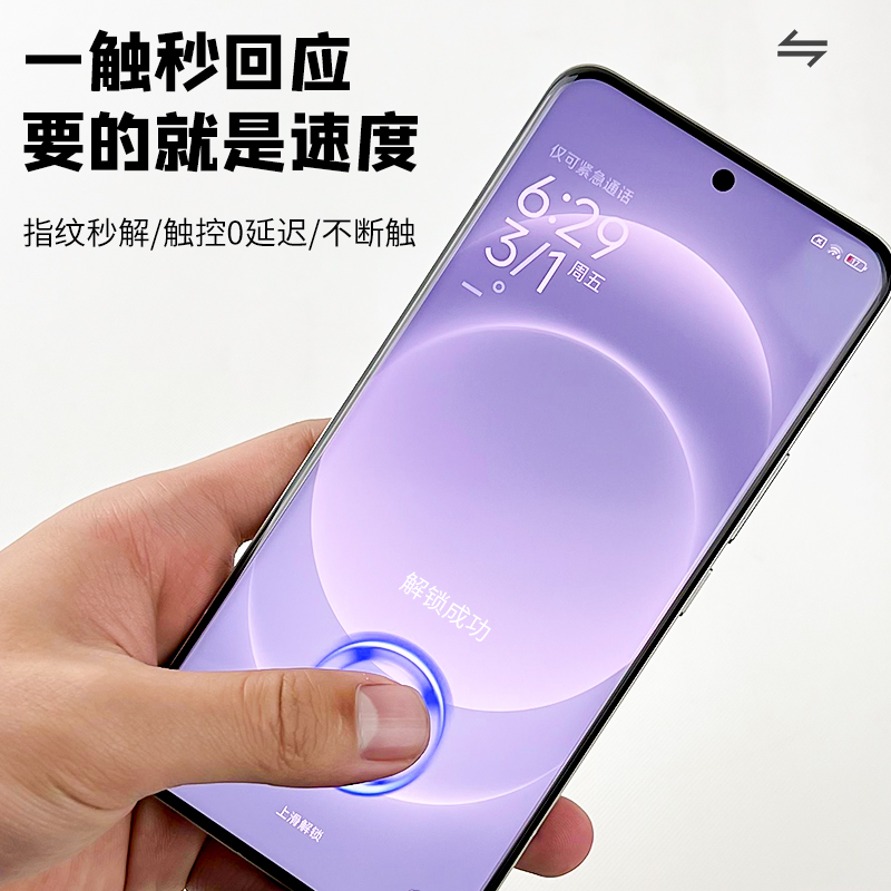 尼卡熊适用小米14ultra全胶钢化膜xiaomi14pro/13/12ultra手机膜14pro曲面全屏全覆盖龙晶抗指纹保护贴膜 - 图3