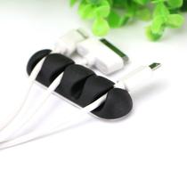 Custom manufacturer direct sales four holes solid wire machine headphone winder TPR plastic rationalizer