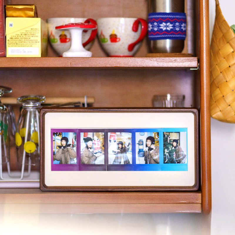 拍立得相框摆台diy照片制作黑胡桃高级感创意纪念实木质空框礼物,淘宝优惠券,粉丝福利购,淘宝优惠卷