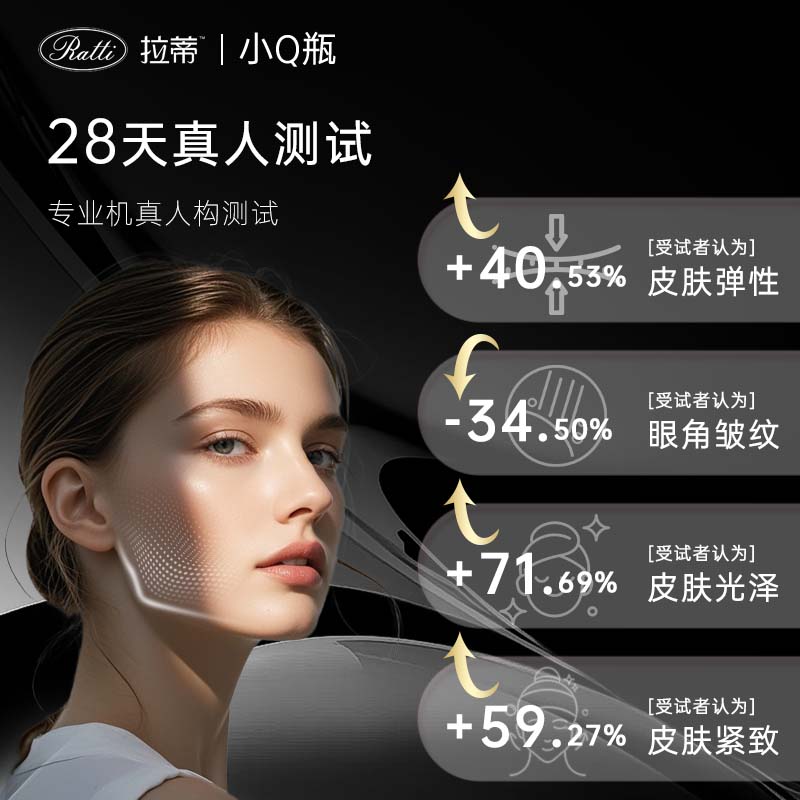 RATTI拉蒂小Q瓶德国小分子pqq胶原蛋白肽饮品口服液官方正品 - 图0