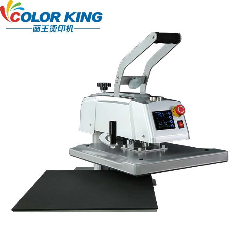 锦旗印花机CH2110 40*50cm高压平板烫画机磁性半自动摇头热转印机 - 图2