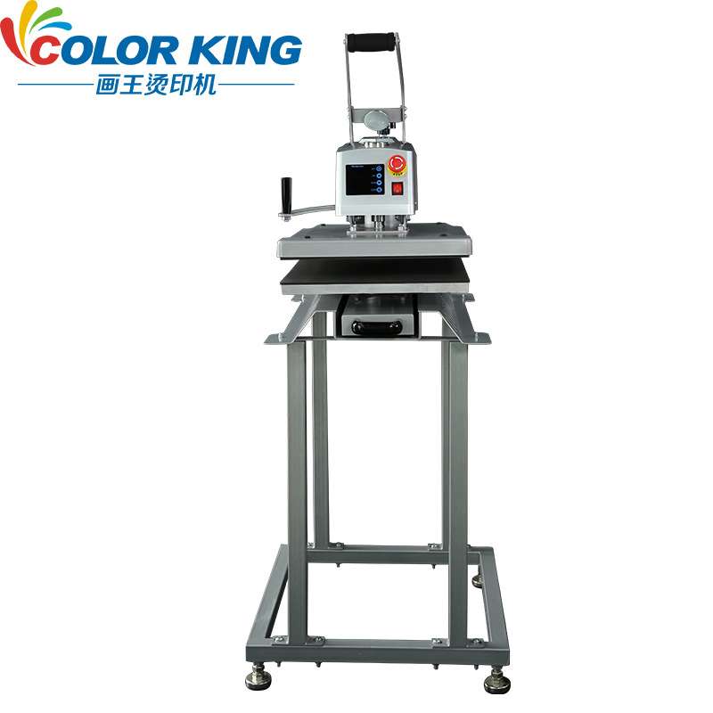 锦旗印花机CH2110 40*50cm高压平板烫画机磁性半自动摇头热转印机 - 图1