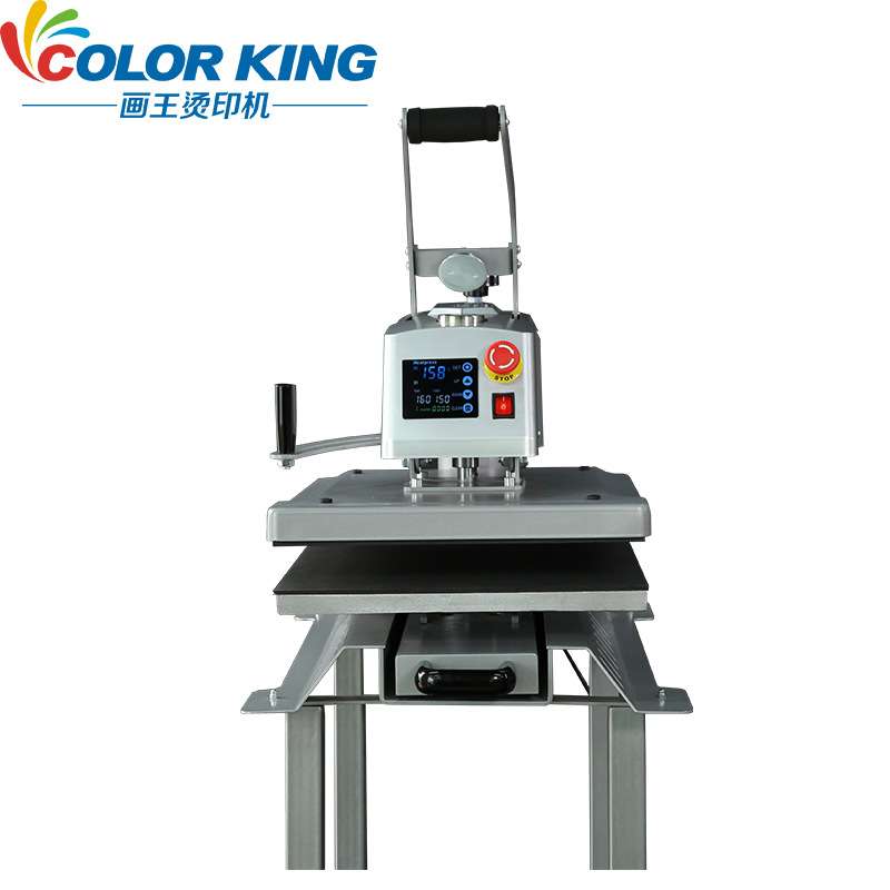 锦旗印花机CH2110 40*50cm高压平板烫画机磁性半自动摇头热转印机 - 图0