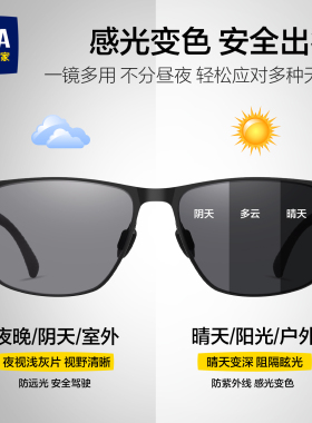 海澜之家偏光变色开车太阳镜