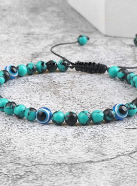 4mm串珠恶魔之眼EvilEye手绳